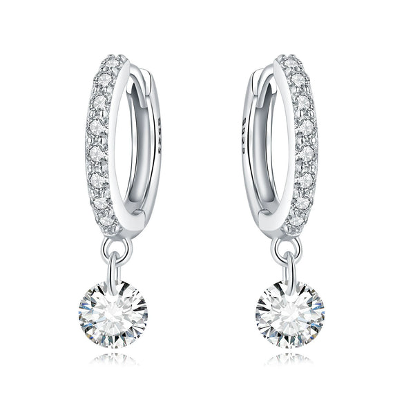 Women's 925 Sterling Silver Tassel Earrings With Animal Zodiac Pattern Electroplated Small And Fresh Style
