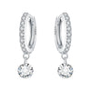 Women's 925 Sterling Silver Tassel Earrings With Animal Zodiac Pattern Electroplated Small And Fresh Style
