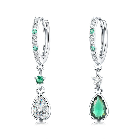 Women's 925 Sterling Silver Tassel Earrings With Animal Zodiac Pattern Electroplated Small And Fresh Style