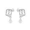 Women's 925 Sterling Silver Tassel Earrings With Animal Zodiac Pattern Electroplated Small And Fresh Style