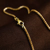 Women's 925 Sterling Silver Two Tone Geometric Twisted Chain Necklace With Glitter Cut Electroplated Finish