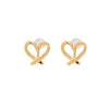 Women's Sterling Silver Ushaped Heart Clipon Earrings With Electroplated Finish For Nonpierced Ears