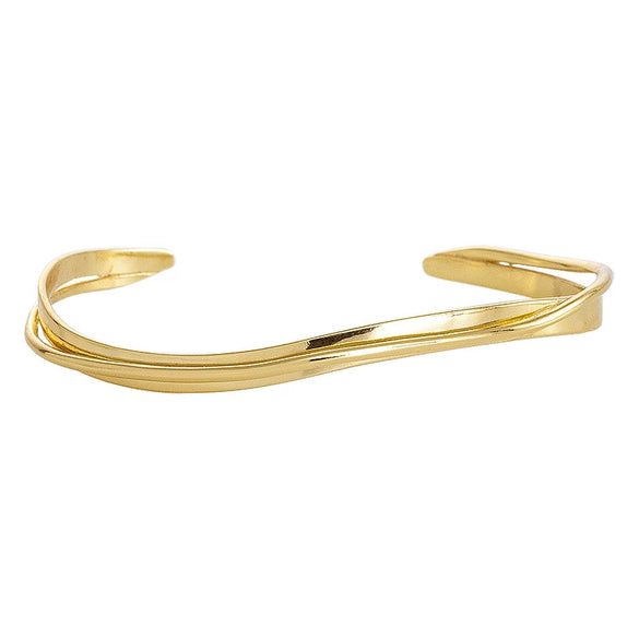 Women's 925 Sterling Silver Ushaped Mobius Bracelet With Minimalist Electroplated Design