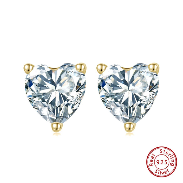 Women's 925 Sterling Silver Zircon Earrings With Geometric Animal Zodiac Patterns Electroplated