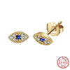 Women's 925 Sterling Silver Zircon Earrings With Geometric Animal Zodiac Patterns Electroplated