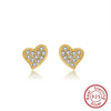 Women's 925 Sterling Silver Zircon Earrings With Geometric Animal Zodiac Patterns Electroplated