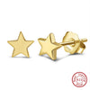 Women's 925 Sterling Silver Zircon Earrings With Geometric Animal Zodiac Patterns Electroplated