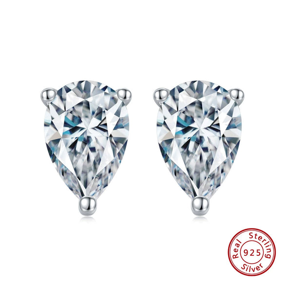 Women's 925 Sterling Silver Zircon Earrings With Geometric Animal Zodiac Patterns Electroplated