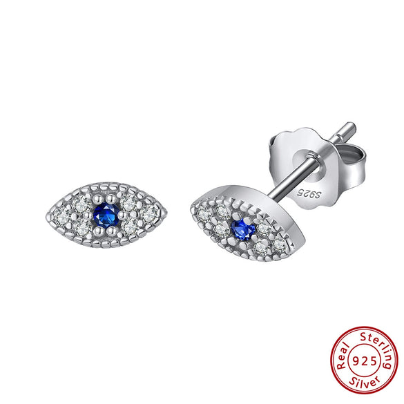 Women's 925 Sterling Silver Zircon Earrings With Geometric Animal Zodiac Patterns Electroplated