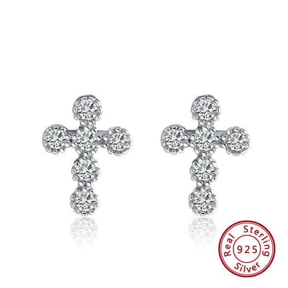 Women's 925 Sterling Silver Zircon Earrings With Geometric Animal Zodiac Patterns Electroplated