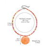 Women's Summer Alloy Geometric Irregular Blue Shell Clavicle Chain Necklace Electroplated Jewelry