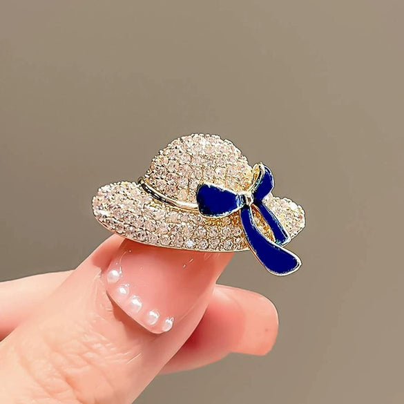 Women's Summer Alloy Hat Brooch With Electroplating And Natural Style For Suit Decoration