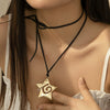 Women's Summer Beach Metal Necklace With Conch Sea Star And Geometric Pattern Zinc Alloy Electroplated