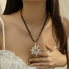 Women's Summer Beach Metal Necklace With Conch Sea Star And Geometric Pattern Zinc Alloy Electroplated