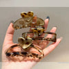 Women's Summer Hairpin Plastic Resin Handmade Leopard Print Shark Clip