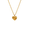 Women's Summer Titanium Steel Necklace With Geometric Design Love Heart Round Shapes Electroplated