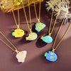 Women's Sweet Animal Style Copper And Titanium Steel Clown Fish Necklace With Real Gold Plating And Enhanced Color Retention