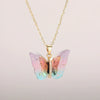 Women's Sweet Animal Zodiac Acrylic Resin Copper Zirconia O Word Chain Necklace
