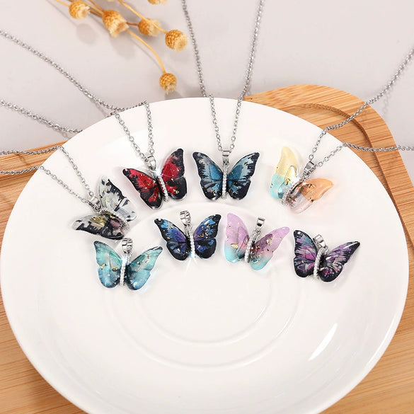 Women's Sweet Animal Zodiac Acrylic Resin Copper Zirconia O Word Chain Necklace