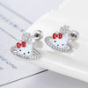 Women's Sweet Bow Pattern Titanium Steel Electroplated Ear Nails