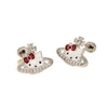 Women's Sweet Bow Pattern Titanium Steel Electroplated Ear Nails
