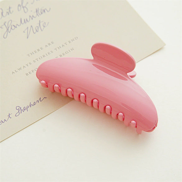 Women's Sweet Elegant Acrylic Oil Treated Large Shark Clip Hair Accessory