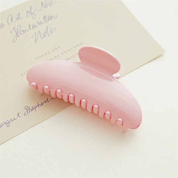 Women's Sweet Elegant Acrylic Oil Treated Large Shark Clip Hair Accessory