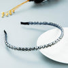 Women's Sweet Fashion Hair Band Cloth Crystal Head Accessory