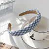 Women's Sweet Geometric Cloth Handmade Widebrimmed Plush Knitted Hair Band
