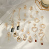 Women's Sweet Geometric Ear Clip Earrings Alloy Silver Plated Gold Plated Simple Long Electroplated Ear Jewelry