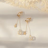 Women's Sweet Geometric Ear Clip Earrings Alloy Silver Plated Gold Plated Simple Long Electroplated Ear Jewelry