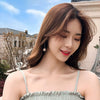 Women's Sweet Geometric Ear Clip Earrings Alloy Silver Plated Gold Plated Simple Long Electroplated Ear Jewelry