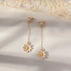 Women's Sweet Geometric Ear Clip Earrings Alloy Silver Plated Gold Plated Simple Long Electroplated Ear Jewelry