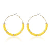 Women's Sweet Geometric Soft Pottery Cshaped Earrings With Electroplating