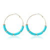 Women's Sweet Geometric Soft Pottery Cshaped Earrings With Electroplating