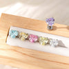 Women's Sweet Geometric Zircon Metal Ear Nail