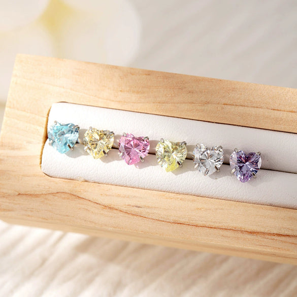 Women's Sweet Geometric Zircon Metal Ear Nail