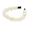 Women's Sweet Handmade Mixed Materials Mesh Pleated Beads Hair Hoop Headband