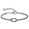 Women's Sweet Heart Shape Copper Bracelet With Inlaid Pearl Electroplated Casual Elegant Jewelry