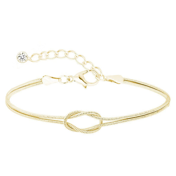 Women's Sweet Heart Shape Copper Bracelet With Inlaid Pearl Electroplated Casual Elegant Jewelry