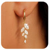 Women's Sweet Style Copper Flower Earrings With Electroplated Finish Fresh Simple Cute Floral Jewelry Gift