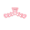 Women's Sweet Style Plastic And Resin Heartshaped Handmade Hair Grab Clip Hair Accessories