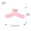 Women's Sweet Style Plastic And Resin Heartshaped Handmade Hair Grab Clip Hair Accessories