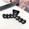 Women's Sweet Style Plastic And Resin Heartshaped Handmade Hair Grab Clip Hair Accessories