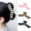 Women's Sweet Style Plastic And Resin Heartshaped Handmade Hair Grab Clip Hair Accessories
