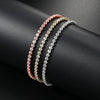 Women's Tennis Bracelet Copper Goldplated Geometric Style Jewelry