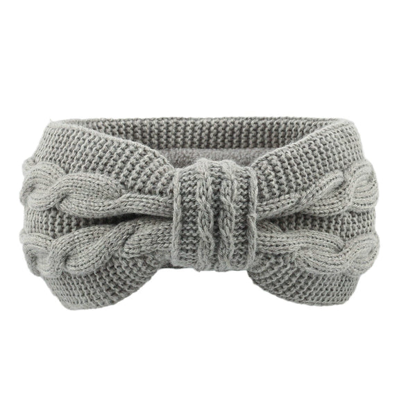 Women's Thickened Velvet Wool Bow Headband Earwarming Autumn Winter Hair Accessory