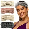 Women's Thickened Velvet Wool Bow Headband Earwarming Autumn Winter Hair Accessory