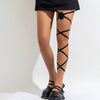 Women's Thigh Chain Leg Chain With Elastic Band And Flannel Material Flower Pattern Sweet Cool Style