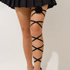 Women's Thigh Chain Leg Chain With Elastic Band And Flannel Material Flower Pattern Sweet Cool Style